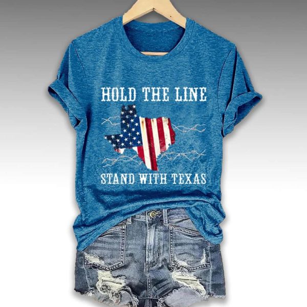 Hold The Line Stand With Texas Shirt 1
