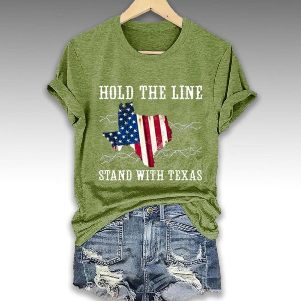 Hold The Line Stand With Texas Shirt 4