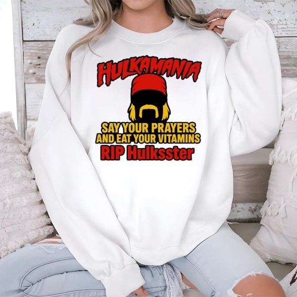 Hulkamania Say Your Prayers And Eat Your Vitamins Rip Hulkster Shirt 3