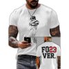 Mens Retro RIP Forever 23 Print T Shirt2