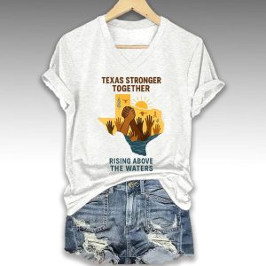 Texas Stronger Together Rising Above The Water Shirt