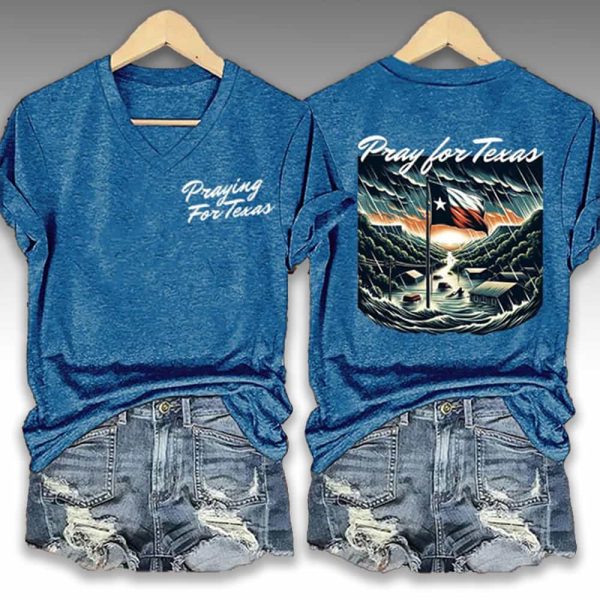 Praying For Texas Flood Shirt 2