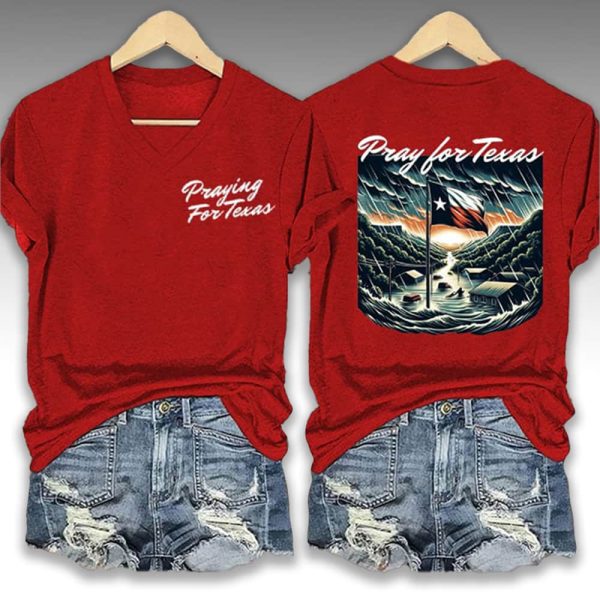 Praying For Texas Flood Shirt 4