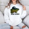Ready to Serve Alligator Alcatraz wearing ICE Hat Shirt 4
