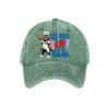 Red White And Feral Printed Baseball Cap2
