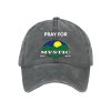 Retro Texas Strong Pray For Mystic Hunt Texas Print Baseball Cap1