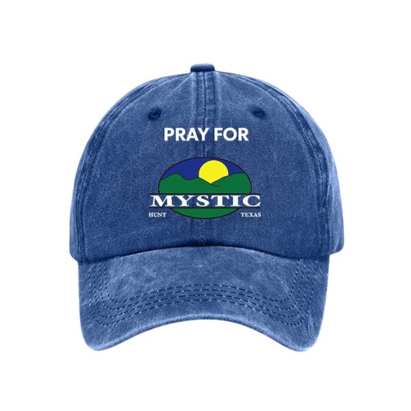 Retro Texas Strong Pray For Mystic Hunt Texas Print Baseball Cap2