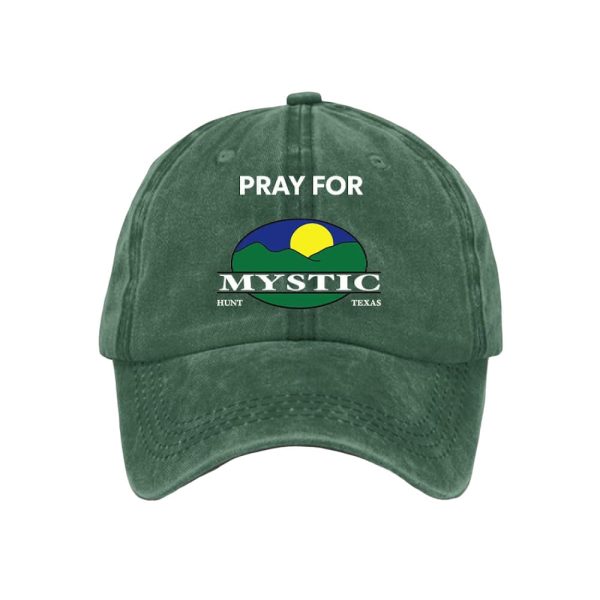 Retro Texas Strong Pray For Mystic Hunt Texas Print Baseball Cap3