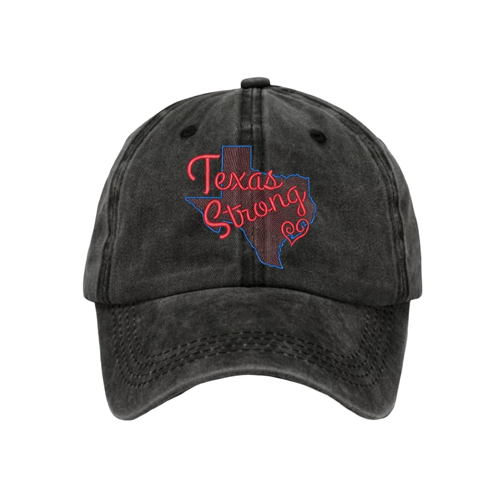 Retro Texas Strong Print Baseball Cap Retro Texas Strong Print Baseball Cap