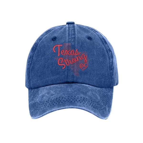 Retro Texas Strong Print Baseball Cap1