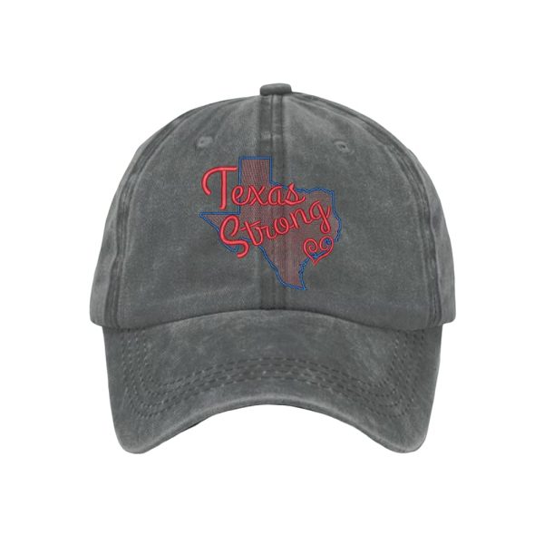 Retro Texas Strong Print Baseball Cap3