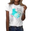Retro Texas Strong When You Go Through Deep Waters I Will Be With You Isaiah 43 2 Print T Shirt1