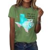 Retro Texas Strong When You Go Through Deep Waters I Will Be With You Isaiah 43 2 Print T Shirt3