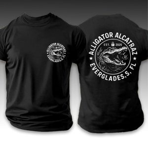 Alligator Alcatraz Florida Everglades Est 2025 Two-Sided Shirt