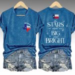 Texas Flood The Stars At Night Are Big And Bright Deep In The Heart Of Texas Shirt