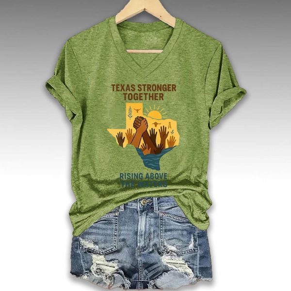 Texas Stronger Together Rising Above The Water Shirt 2
