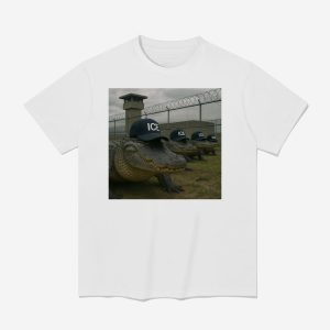 Alligator wearing Ice Hat Shirt 1