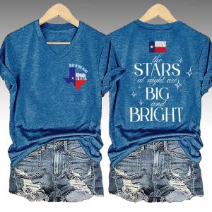 Texas Flood The Stars At Night Are Big And Bright Deep In The Heart Of Texas Shirt 1