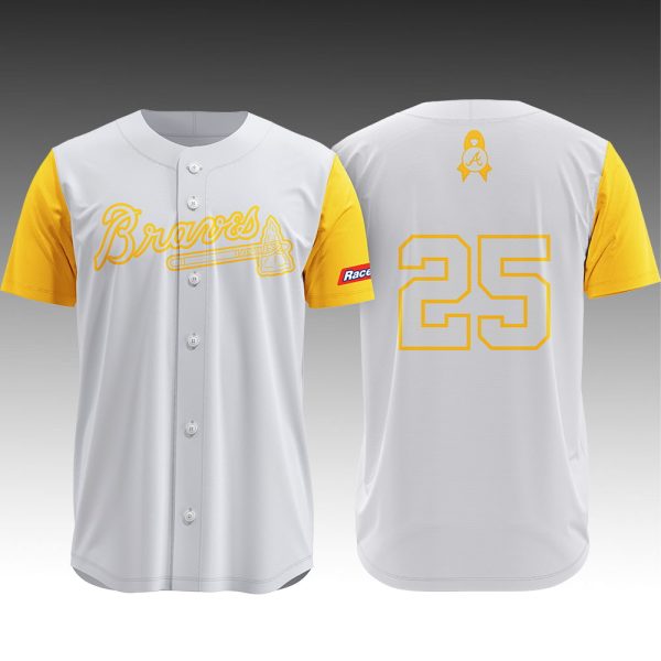 2025 Braves Childhood Cancer Awareness Day Jersey Giveaway