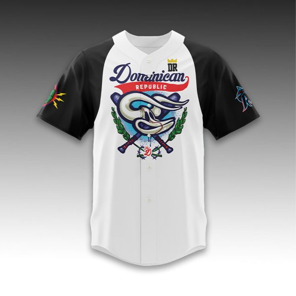2025 Marlins Dominican Republic Heritage Celebration Jersey Giveaway1