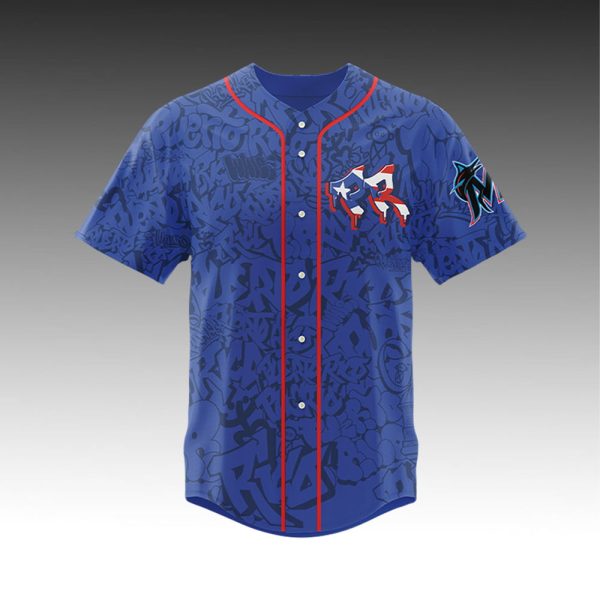 2025 Marlins Puerto Rican Heritage Celebration Jersey Giveaway1