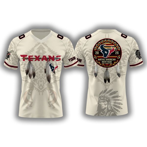 2025 Texans x Native American Heritage Month Personalized Jersey