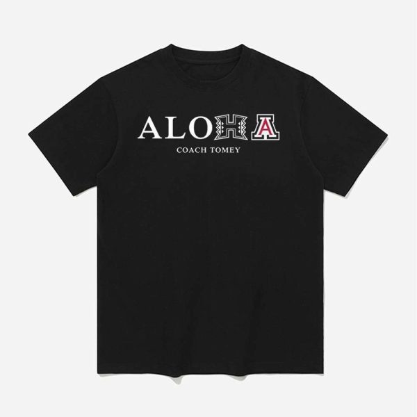 Aloha Coach Tomey Hawaii And Arizona Shirt 1