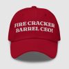 Fire Cracker Barrel CEO Hat
