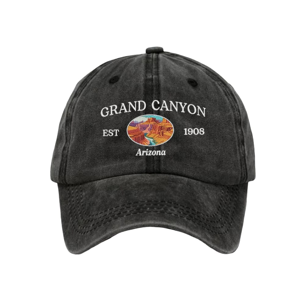 Retro Grand Canyon Est 1908 Arizona Print Baseball Cap Retro Grand Canyon Est 1908 Arizona Print Baseball Cap