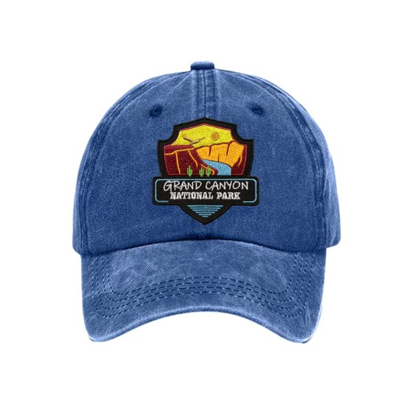 Retro Grand Canyon National Park Print Baseball Cap1