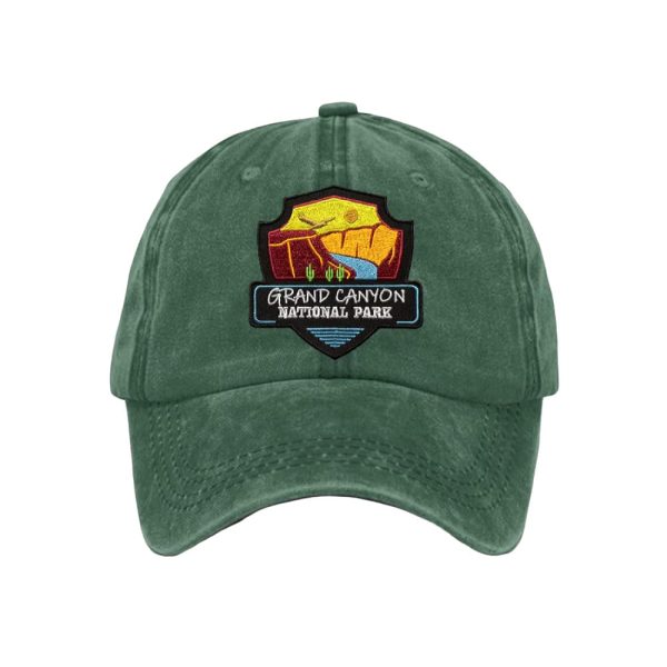 Retro Grand Canyon National Park Print Baseball Cap2