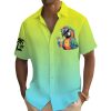 Retro Parrot Vacation Hawaiian Print Shirt