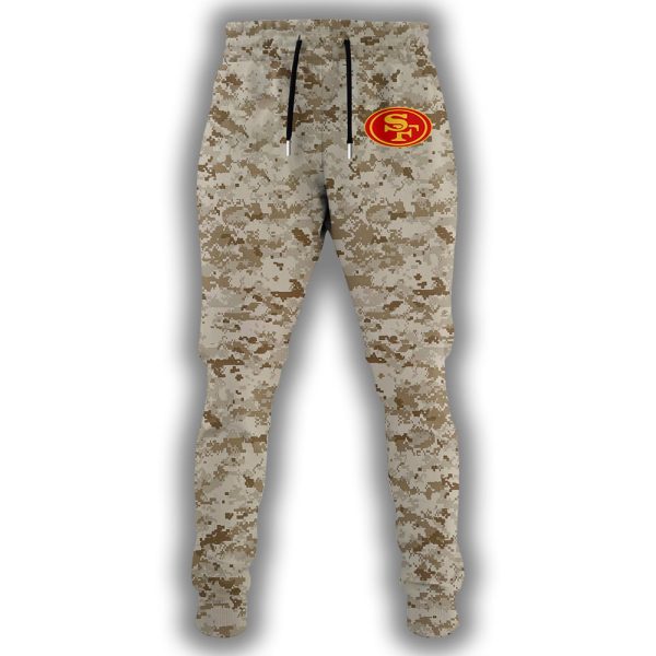 SF 49ers USMC 250th Birthday Celebration Night Game 2025 Hoodie Joggers Cap 2