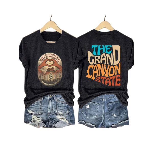 Standing Strong For Grand Canyon Lodge Together We Heal The Horizon The Grand Canyon State Arizona Print T Shirt2