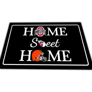 Ohio State x Guardians x Browns Home Sweet Home Doormat