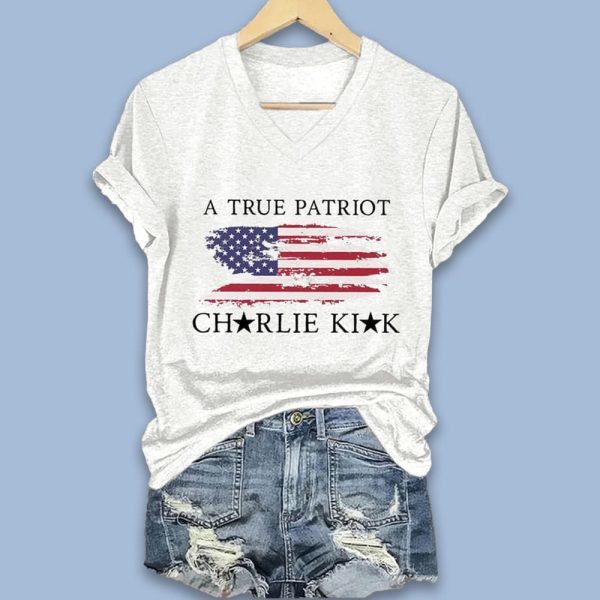 A True Patriot Charlie Kirk Red T Shirt1