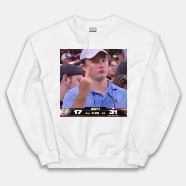 Angry Alabama Fan Middle Finger Shirt