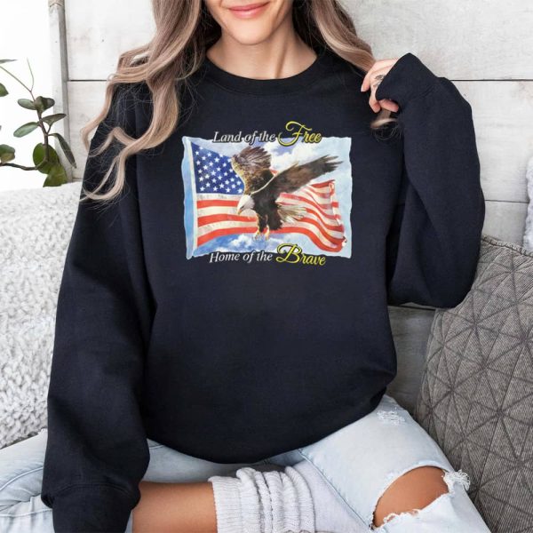 Charlie Kirk Shooters Land Of The Free Home Of The Brave Sweatshirt