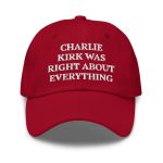 Charlie Kirk Was Right About Everything Hat