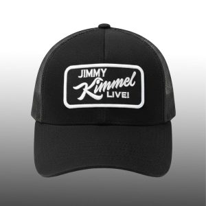 Eric Swalwell wearing Jimmy Kimmel Hat