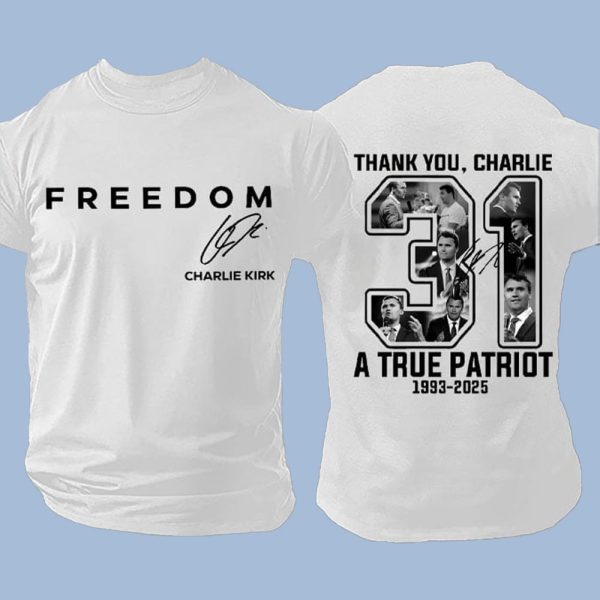 Freedom Thank You Charlie A True Patriot Red Shirt1
