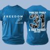 Freedom Thank You Charlie A True Patriot Red Shirt3