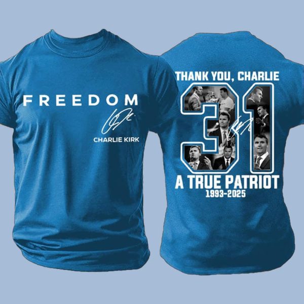 Freedom Thank You Charlie A True Patriot Red Shirt3
