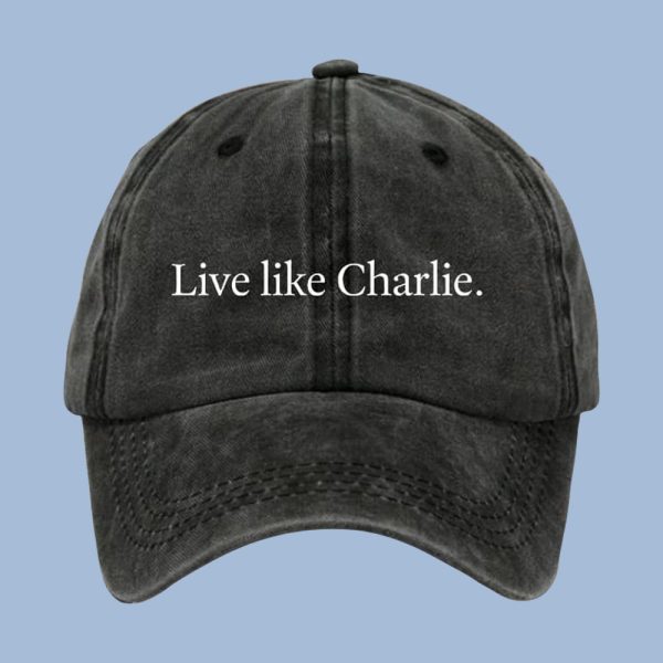Live Like Charlie Red Hat1