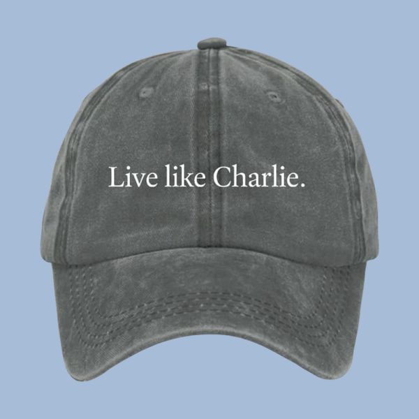 Live Like Charlie Red Hat2