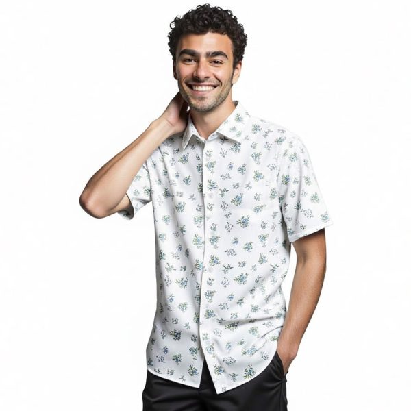 Luigi Mangione Model Floral Shirt 2