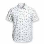 Luigi Mangione Spring Summer Blue Disty Floral Shirt