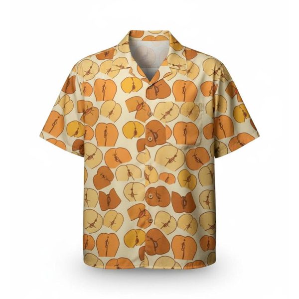 Peaches Butt Hawaiian Shirt