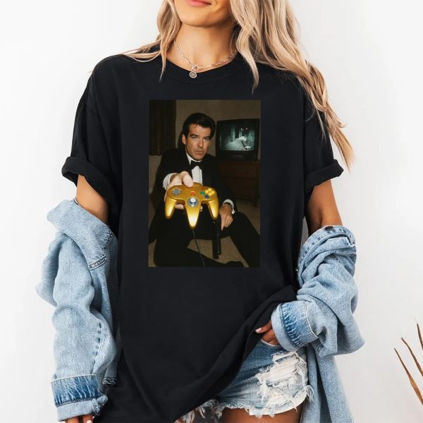 Pierce Brosnan Your Turn Golden Controller Shirt