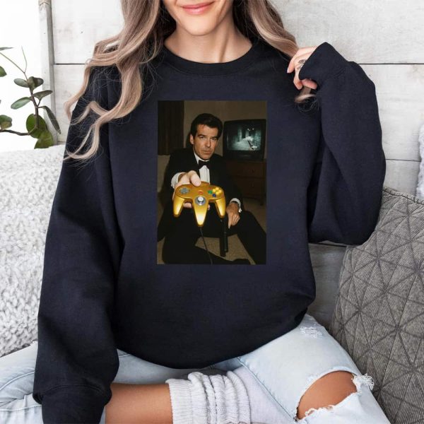 Pierce Brosnan Your Turn Golden Controller Shirt